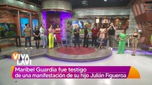 Maribel Guardia fue testigo de una manifestación de su hijo Julián Figueroa