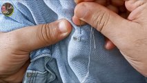 How to mend jeans from a cut nail like a pro.