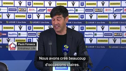 32e j. - Fonseca : "Nous aurions dû gagner 4-0 ou 5-0"