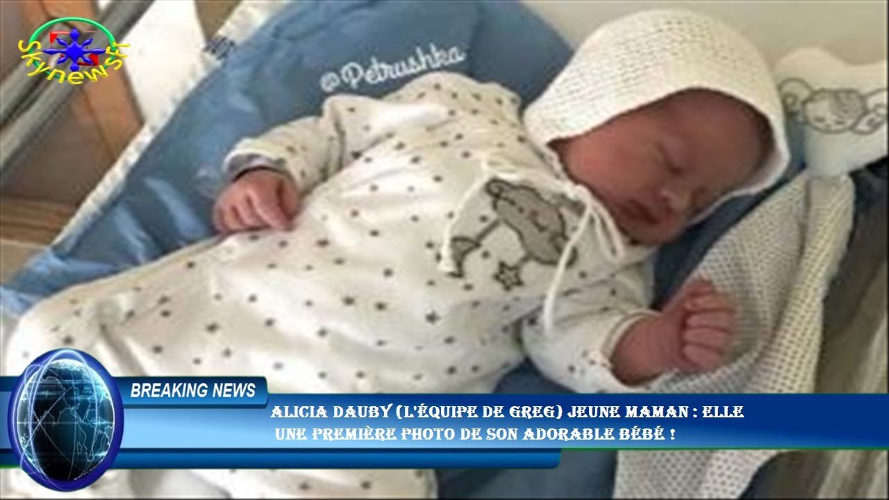 Alicia Dauby (L'Équipe de Greg) jeune maman : elle  une première photo de son adorable bébé !