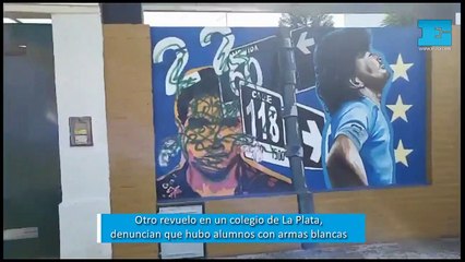 Estropearon un mural de Maradona en La Plata: "No saben apreciar una mierd..."