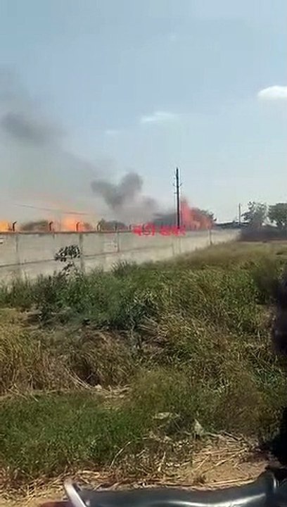 raging fire in satna