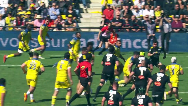 TOP 14 - Essai de Baptiste JAUNEAU (ASM) - Stade Rochelais - ASM Clermont - Saison 2022-2023