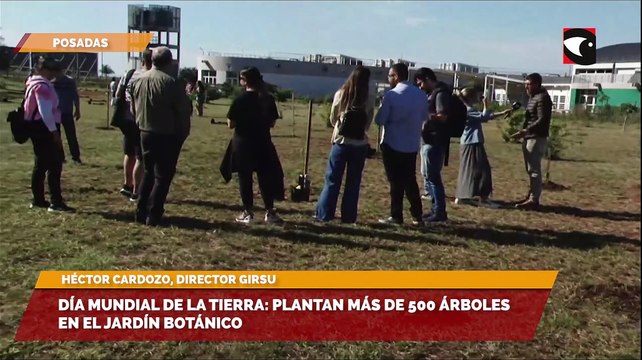 Día mundial de la tierra plantan más de 500 árboles en el jardín botánico