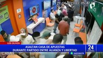 Los Olivos: Asaltan casa de apuestas durante partido de Alianza Lima y Libertad