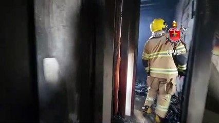 Incêndio consome quarto de quitinete em Samambaia Norte; família sobrevive