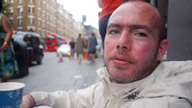 MEET--Alan is sleeping rough. He came to London to get away from the drug scene in Dublin.