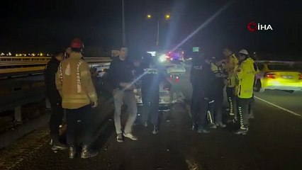 Kağıthane’de otoyolda duran otomobile çarpıp kaçtı: 1 ölü