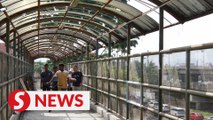 Users say pedestrian bridge near Batu Caves KTM Komuter station needs repairs urgently