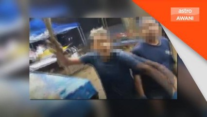 Berang dituduh lemang mentah, peniaga pukul pelanggan