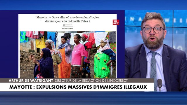 Arthur de Watrigant : A Mayotte « 80% des enfants sont nés de parents étrangers»