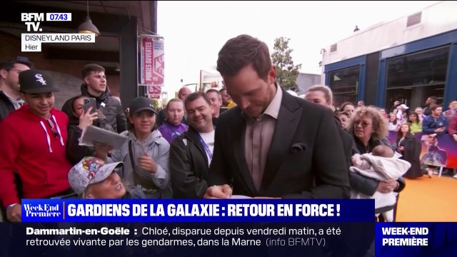 Les Gardiens de la Galaxie se sont arrêtés en France pour l'avant-première européenne du troisième film de la franchise