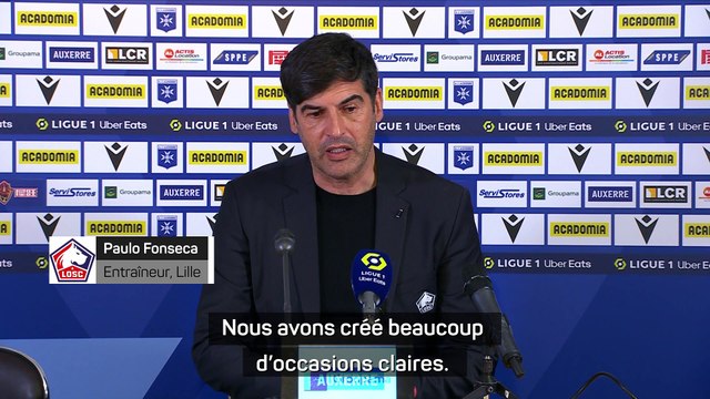 Fonseca : Nous aurions dû gagner 4-0 ou 5-0