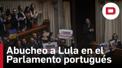Abucheos y pancartas de rechazo a Lula en el Parlamento portugués
