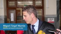 Declaraciones del abogado de Cecilio Lera tras el juicio