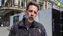 Denis Meyers réalise à Bruxelles une fresque participative en soutien à Olivier Vandecasteele