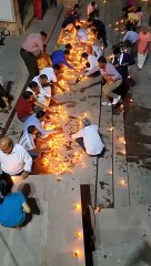 दीयों की रोशनी से जगमग हो उठा जड़ा तालाब