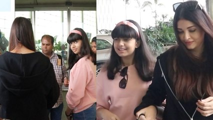 Aishwarya Rai बेटी Aaradhya के साथ जल्दी में दिखी, Media को किया बुरी तरह Ignore, Video Viral!