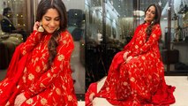 Dipika Kakar Red Dress में Baby Bump Flaunt करते Viral, Family के साथ....। Boldsky