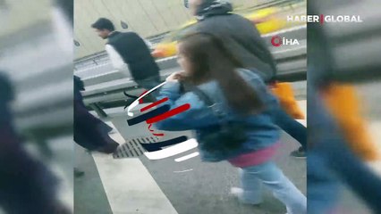 Metrobüs arızalandı: Vatandaşlar otobanda inip yürüdü