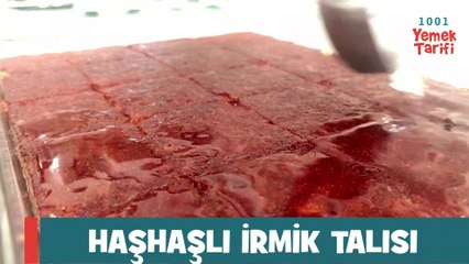 Haşhaşlı irmik tatlısı