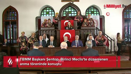 TBMM Başkanı Şentop'tan Birinci Meclis Binası'nda Türkiye Yüzyılı vurgusu