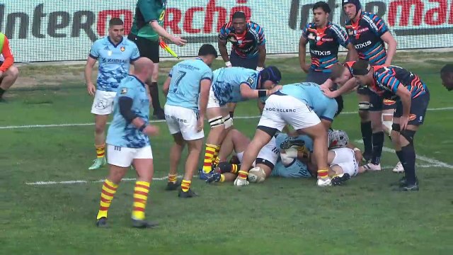 TOP 14 - Essai de Alistair CROSSDALE (USAP) - USA Perpignan - Racing 92 - Saison 2022-2023