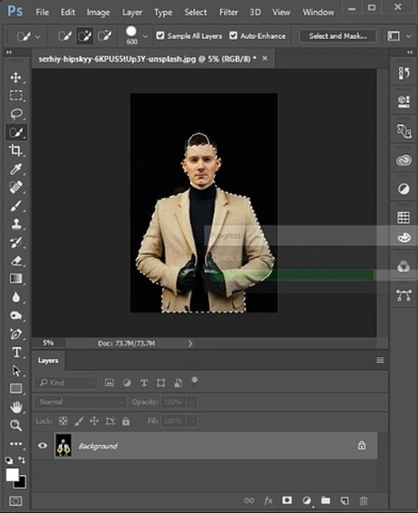 Create a potrait outline effect in Photoshop