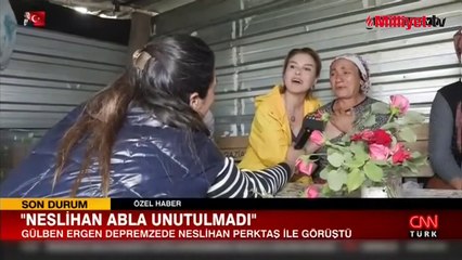 'Unutulmaktan korkuyoruz' demişti! Depremzede Neslihan'ın duygu dolu anları
