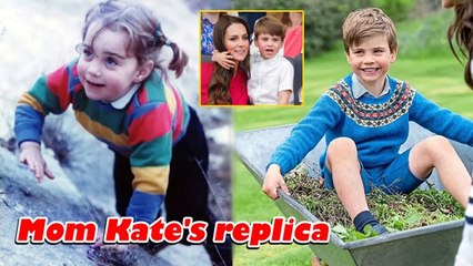 Louis's new photos looks exactly like his mother when he was younger