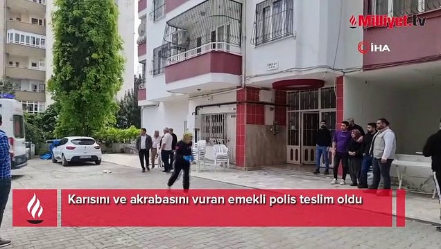 Emekli polis dehşet saçtı! Karısını ve akrabasını vurdu