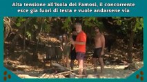Alta tensione all’Isola dei Famosi, il concorrente esce gia fuori di testa e vuole andarsene via
