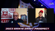 Mark Evans II Connection with Former Saints Armstead and Roaf