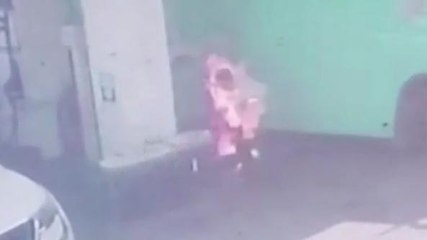 बस आगजनी की घटना का CCTV आया सामने,देखकर कांप जाएगी रूह
