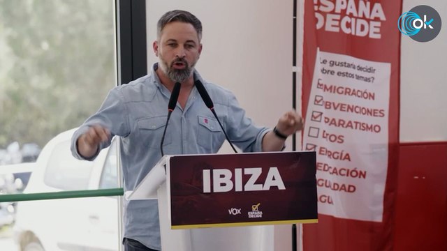 Abascal dice que Vox derogará todas las leyes del PSOE y construirá todo lo que han destruido