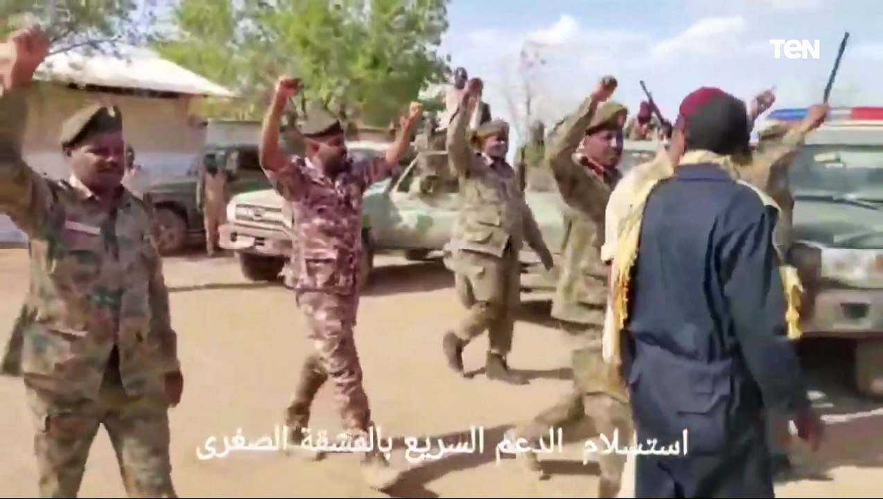 مشاهد من استسلام عناصر من مليشيا الدعم السريع بالفشقة الصغرى للجيش السوداني