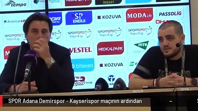 SPOR Adana Demirspor - Kayserispor maçının ardından