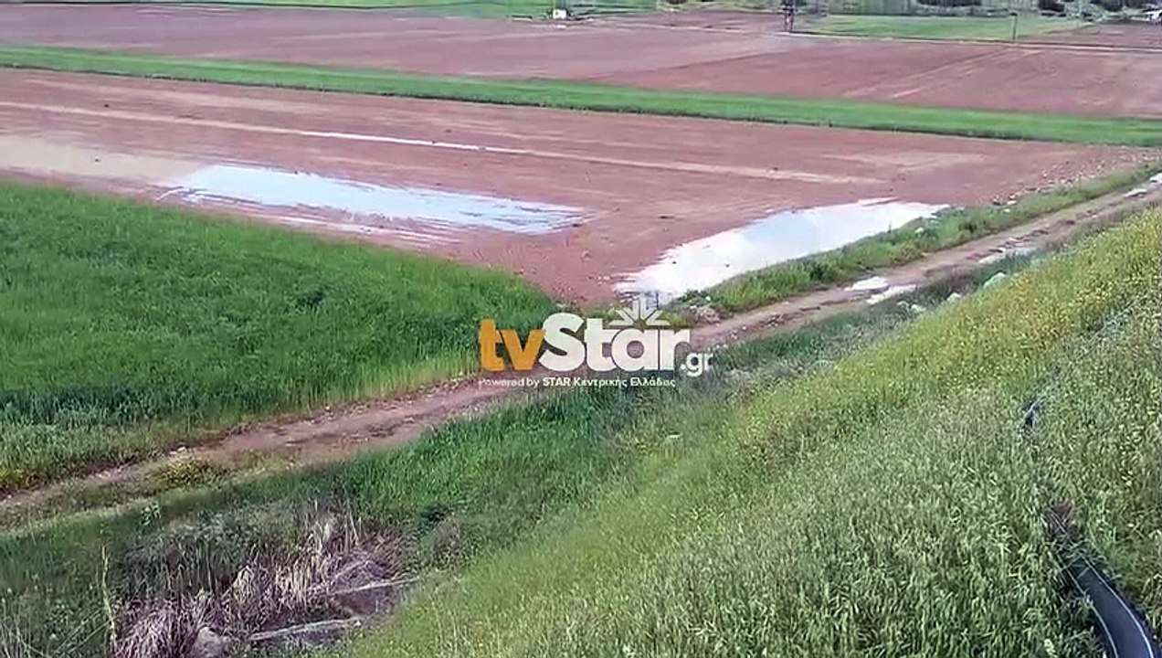 Πολλές οι καταστροφές σε χωράφια της Βοιωτίας από την κακοκαιρία