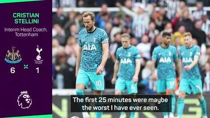 Stellini has 'no words' after 6-1 defeat to Newcastle