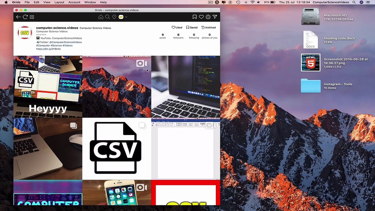 How to Use Instagram on a Computer (GRIDS Application) - Open Up a Profile URL | Tutorial 50