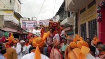 भगवान परशुराम शोभायात्रा से मार्ग हुआ केसरिया