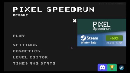 Pixel Speedrun: Levels 1-10 in 1:07:64