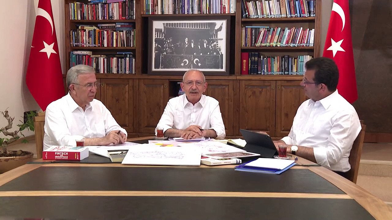 Kılıçdaroğlu, Mansur Yavaş ve Ekrem İmamoğlu ile aynı masada! Yeni video: "Yiğitlerim"