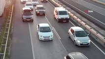 Tatil dönüşü çileye dönüştü: Tekirdağ - İstanbul yolunda trafik durma noktasına geldi