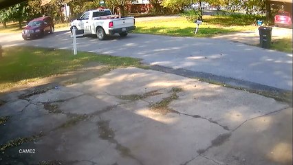 Driver Clips Mailbox and Keeps Going