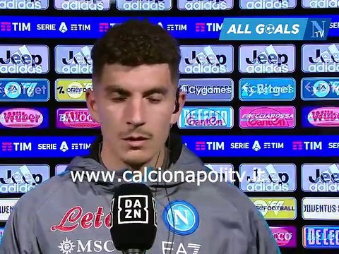 Juventus-Napoli 0-1 23/4/23 intervista post-partita Giovanni Di Lorenzo