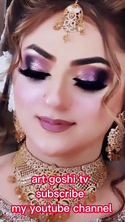 Smokey Eyes wedding Makeup & dress Wedding makeup naina Khan salon
