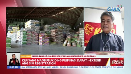 Kilusang magbubukid ng Pilipinas: Dapat i-extend ang sim registration | UB