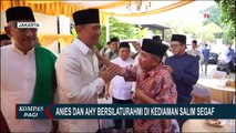 Anies Baswedan dan AHY Bersilaturahmi di Kediaman Salim Segaf di Hari Lebaran