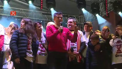 Samsunspor'da Süper Lig kutlaması!